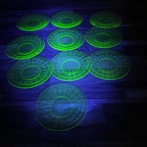 Vintage Uranium 6” Saucers. Lot of 10